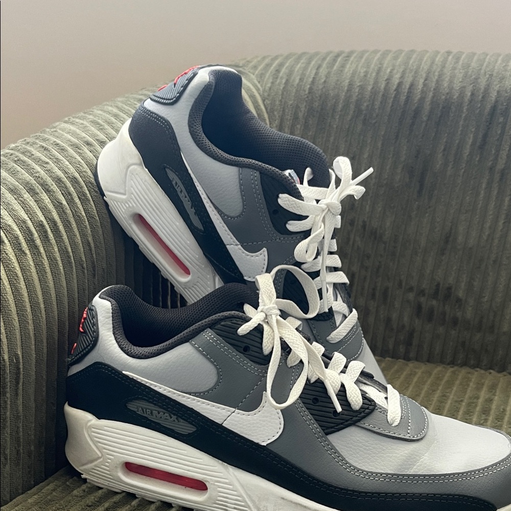 Nike Air Max Men's Gray and White Sneakers